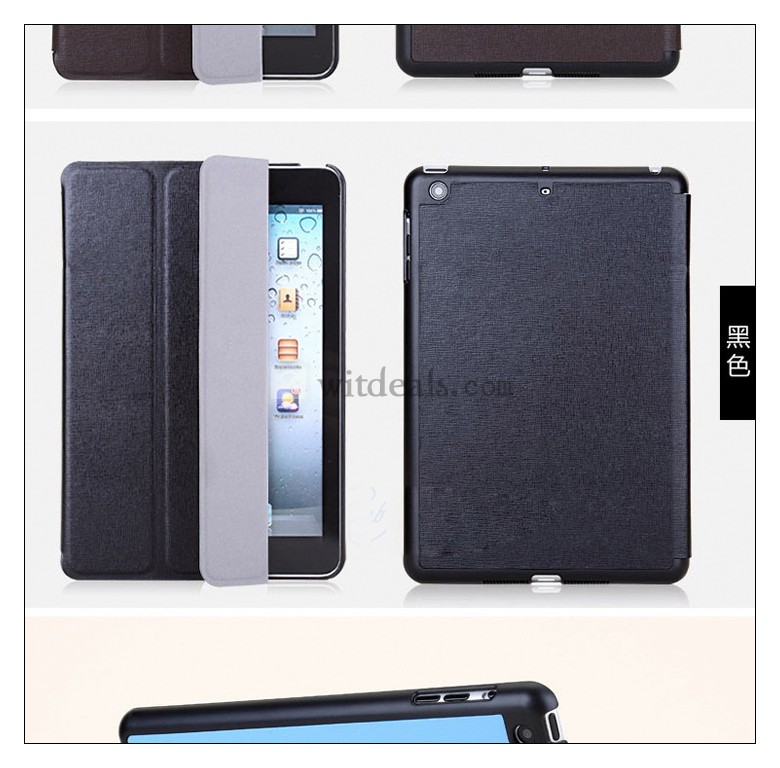 スタンド機能付　iPad Mini対応レザーケース　iPadミニ保護ケース　ブラック