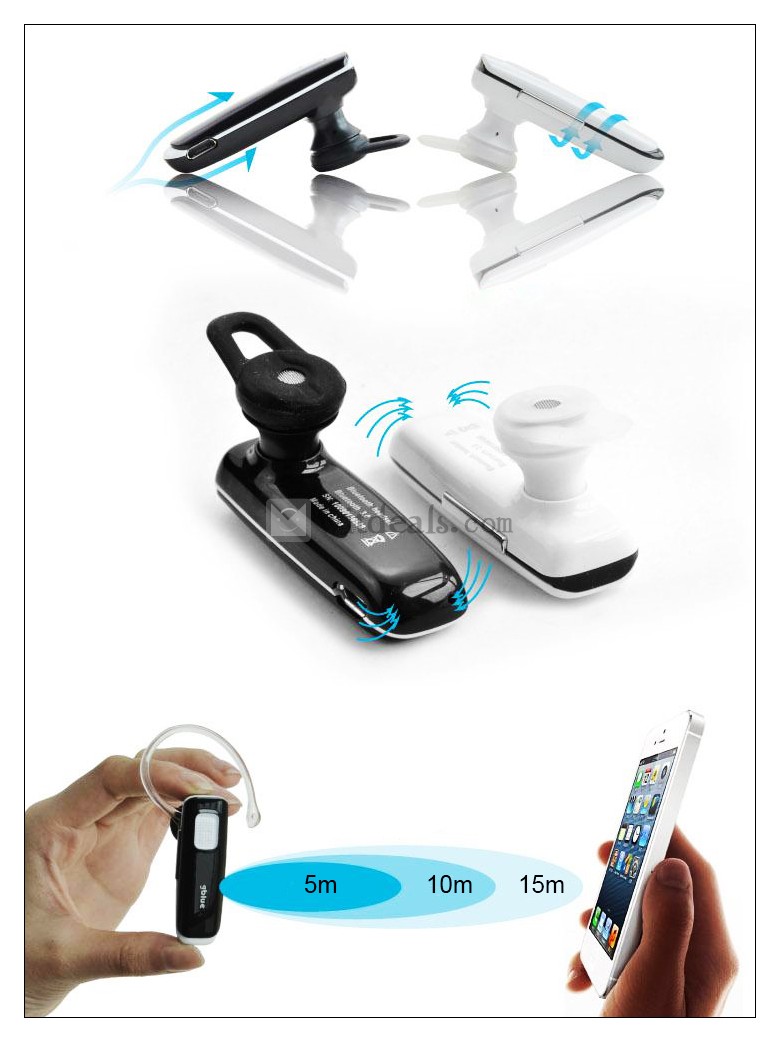 汎用 ステレオ イヤホン Bluetooth ヘッドセット ヘッドフォンiphone4S/iphone5C/ipad3/サムソン/ソニーなど対応可