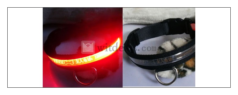 犬用品 首輪 刻印 犬 LED 光る首輪 LED首輪 ペット ペット用品 ペットグッズ S/M/Lサイズ