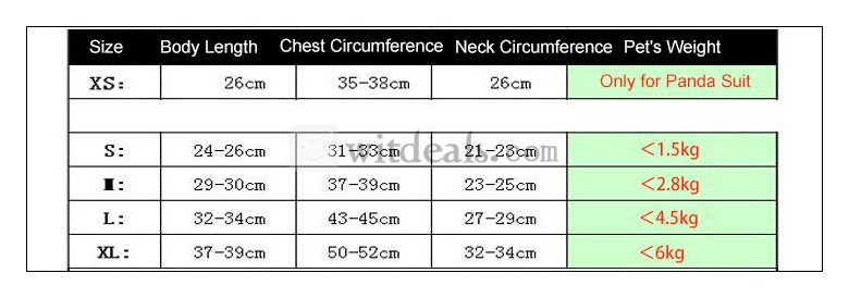 パンダ柄　ペット用衣装