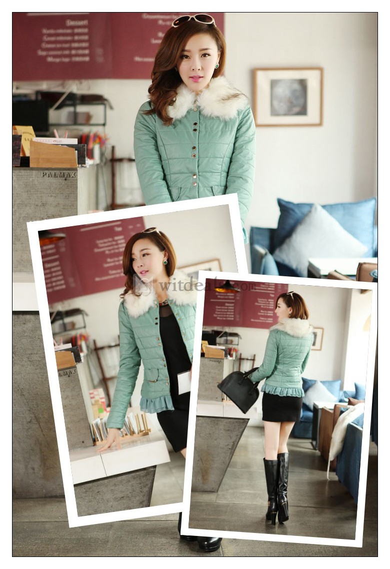 長袖 ショートダウンコート ダウンジャケット アウター ダウン レディース ファー人気ダウンジャケット ピンク グリーン