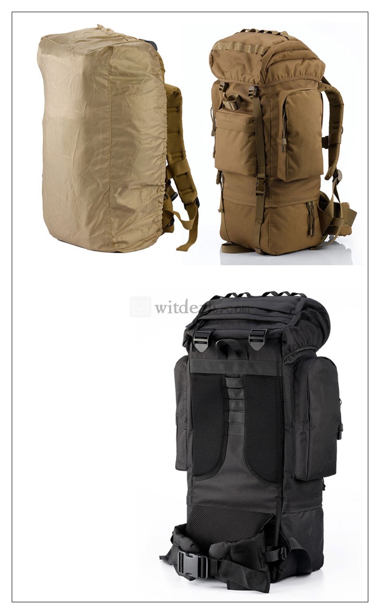 男女兼用バックパック 軽量ハイキングバッグ レインカバー登山 リュック