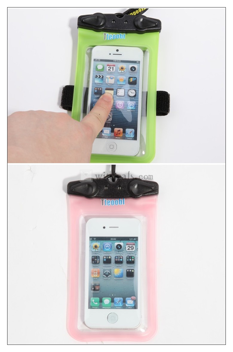 防水ケース iPhone4 iPhone5s HTC one 防水ケース・バッグ スマホ用 汎用防水袋 iPhone4/iPhone5s/HTC one /iPhone5cなど対応可