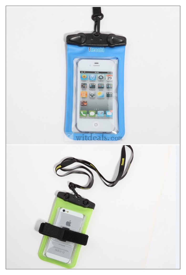 汎用防水袋 スマホ 防水ケース・バッグ スマホ用 汎用防水袋 iPhone4/iPhone5s /HTC one /iPhone5cなど対応可