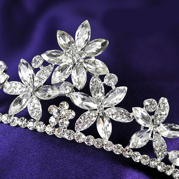 2014新しい花嫁のクリスタル イヤリング ネックレス ティアラ ウエディングジュエリーセット ブライダルアクセサリー
