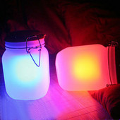Sun Jar　サンジャー　太陽を捕まえる魔法のビン　手間要らず、電池いらずでエコラク/自動で発光するエコなライト