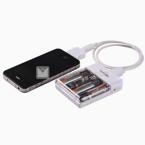 USBポート　iPhone4／4S／3G／3GS 緊急充電器／予備電源