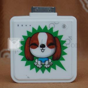 1900mAh 【送料無料】 犬柄 iPad2／3／iPhone4／4S／3G／3GS モバイルバッテリー