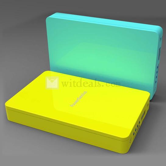 5200mAh 多種ポート付き【送料無料】 iPad2／3|iPhone4／4S／3G／3GS モバイルバッテリー　イエロー