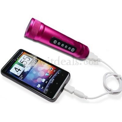 2500mAh USB 多功能モバイルバッテリー 　レッド　