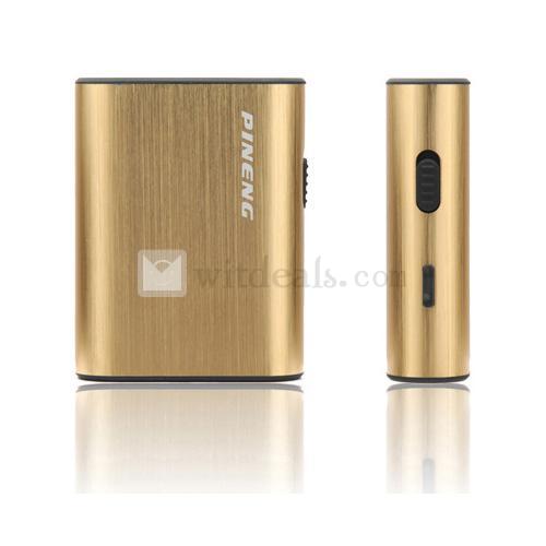 8つ充電用変換プラグ【送料無料】　5000mAh iPad2／3|iPhone4／4S／3G／3GS モバイルバッテリー　金色