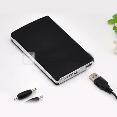 通用タイプモバイルバッテリー　9001mAh—10000mAh　６つ充電用変換プラグ　ブルー
