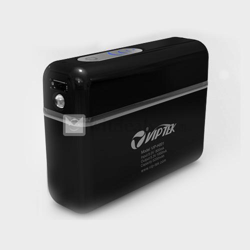5200mAh　【送料無料】8つ充電用変換プラグ 通用タイプモバイルバッテリー　ブラック