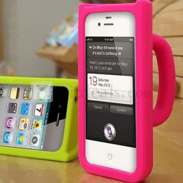 MUG CASE iPhone 4／4S保護ケース/カバー シリカゲル シリコンケース/カバー ローズレッド