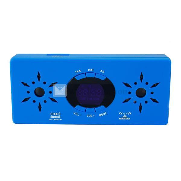 USB電源 ミニステレオスピーカー　ライトブルー