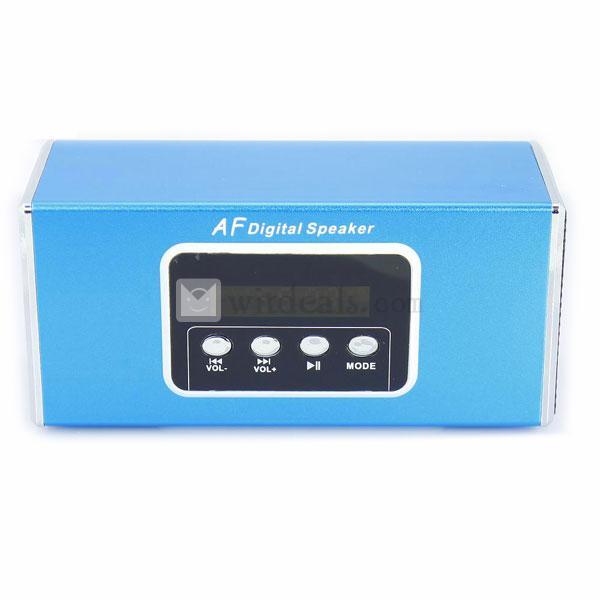 携帯型USB電源タイプミニスピーカー ライトブルー