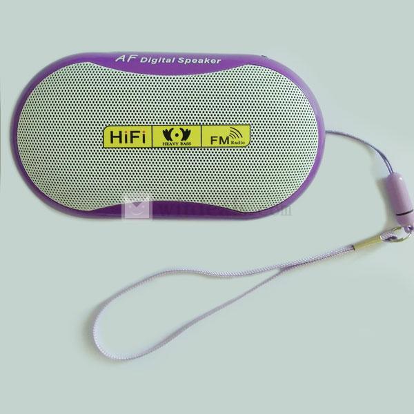 iPod・携帯プレーヤー用ポータブルスピーカー 紫