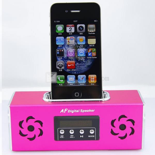 iPod/iPhone専用ミニスピーカー　赤
