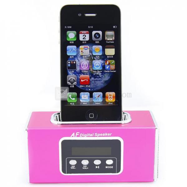 iPhone/iPodコンパクトスピーカー　赤