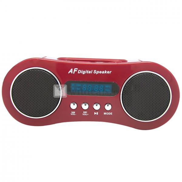 タブレット端末ipodスピーカー・iphoneスピーカー　レッド