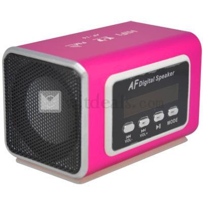 Bluetoothコンパクトスピーカー携帯可能　赤