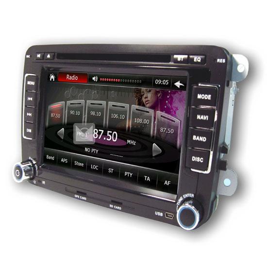 7インチ VOLKSWAGEN専用車載DVDプレーヤーHDタッチスクリーンGPS iPod RDS TV Bluetooth