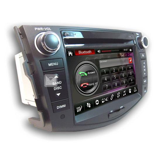 Toyota RAV4 8インチ 2DIN車載DVDプレーヤーHDタッチスクリーンGPS iPod RDS TV Bluetooth