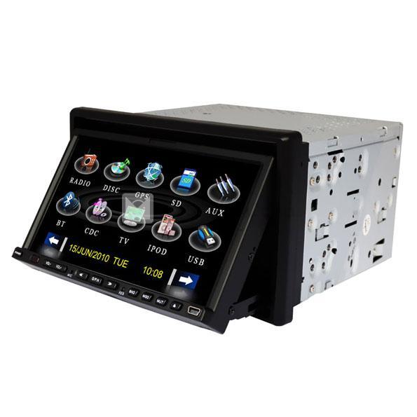 7インチ 2DIN車載DVDプレーヤーTFT液晶タッチパネル GPS RDS Bluetooth　iPod　汎用