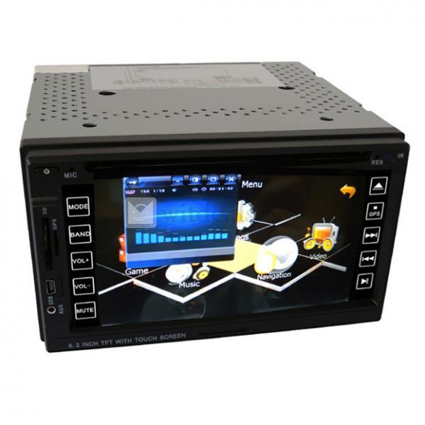 TFTタッチスクリーン汎用車載DVDプレーヤー6.2インチ 2DIN　GPS TV Bluetooth