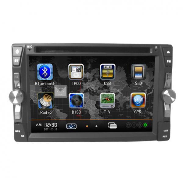 汎用6.2インチ 2DIN TFT 車載DVDプレーヤー電動コントロールパネルGPS iPod RDS TV Bluetooth