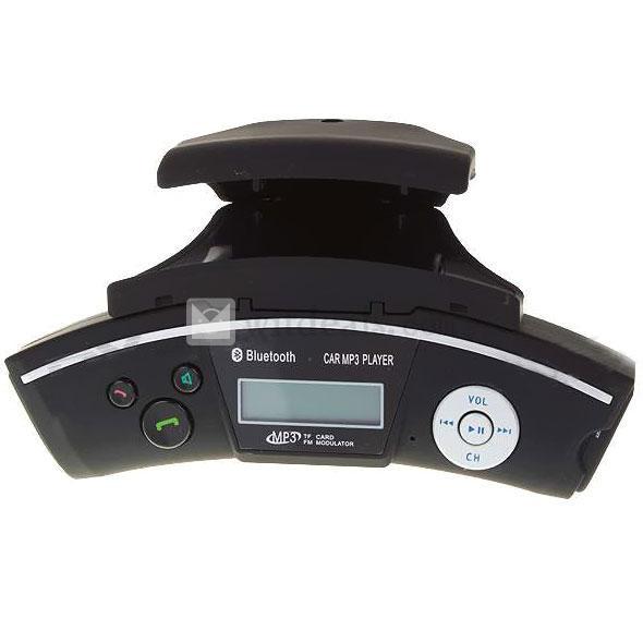 ハンドル装着型 Bluetooth車載MP3 FMトランスミッターSDカード