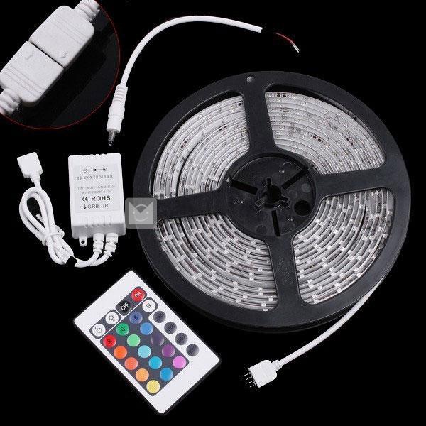 変色 5m防水3528RGB 300LEDテープライト／ストリップライト／リボンライト／クリスマスイルミネーション　カラー