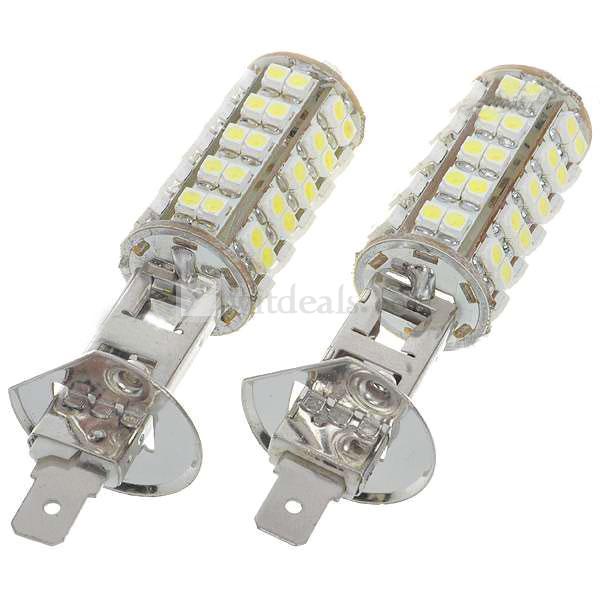 H1 SMD LEDフォグライト／フォグライトバルブ68LED　Xenonホワイト