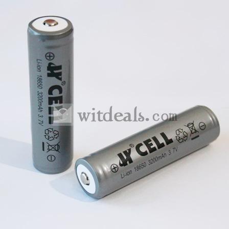 強光懐中電灯用リチウム充電池　