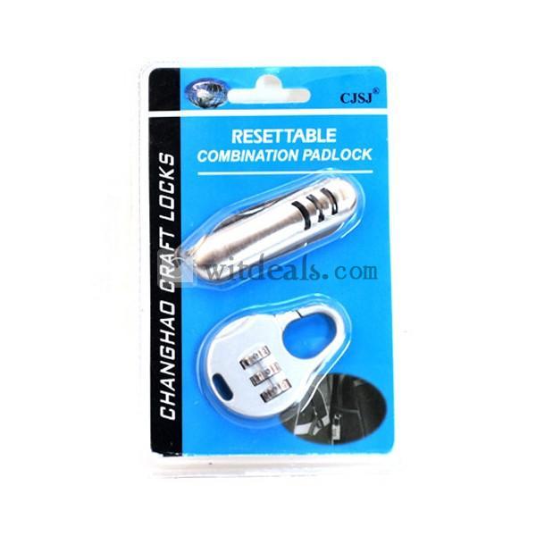 携帯型　折り畳みライフとパスワード・暗号防犯鍵