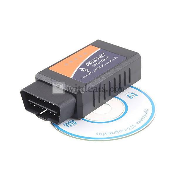V1.4 OBD2スキャンツールELM327Bluetooth CAN-BUS 黑