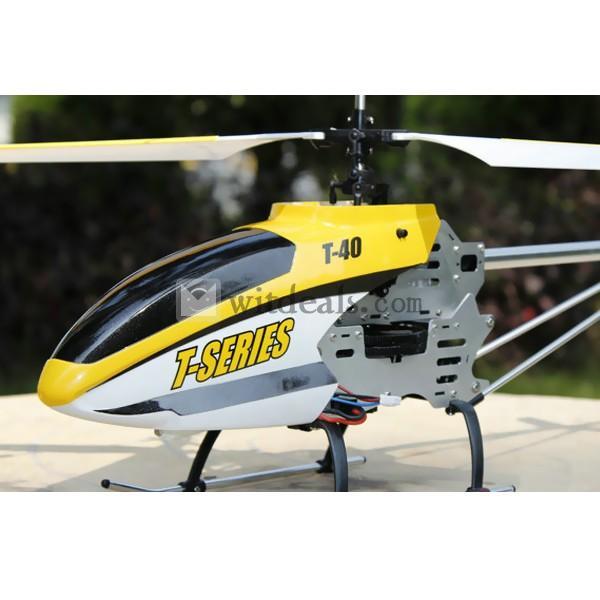 MJX T40C 3ch RCヘリコプター 空撮 ラジコンヘリカメラ付き 2.4GHz　MJX T-SERIESジャイロ搭載　イエロー　