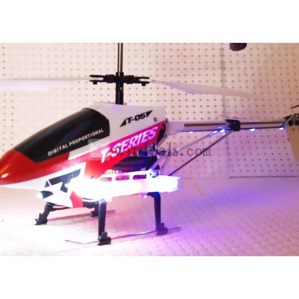 ジャイロ搭載 室内外3ch ラジコンヘリコプター rcコプター LEDライト付き
