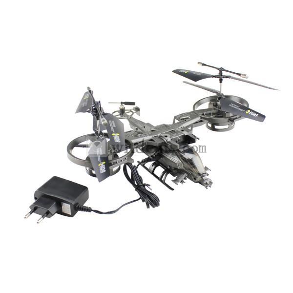 2.4Gワイヤレス　4ch 超ミニRCヘリコプター　コントロールヘリコプター ダクグレー