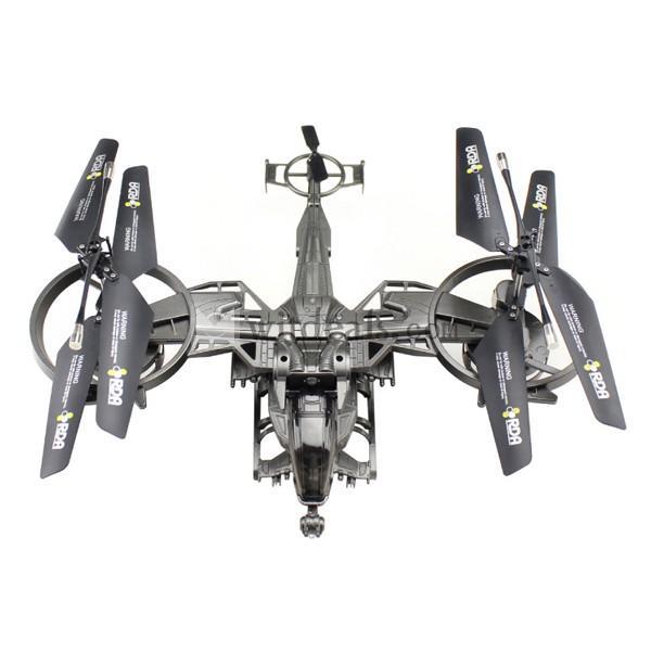 2.4Gワイヤレス　4ch 超ミニRCヘリコプター　コントロールヘリコプター ダクグレー