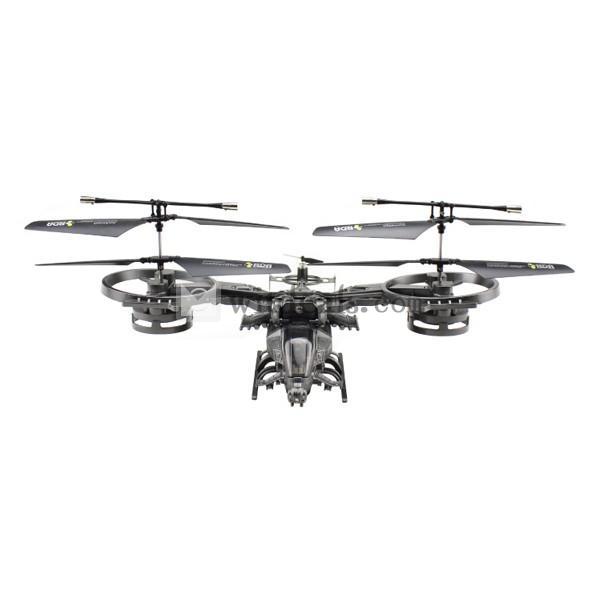 2.4Gワイヤレス　4ch 超ミニRCヘリコプター　コントロールヘリコプター ダクグレー