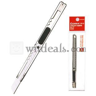 9mm 軽作業用カッター／ナイフ金属ケース付き　