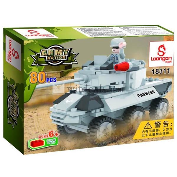組み立て式積み木／積木／知育玩具 軍事シーリズ　80ピース