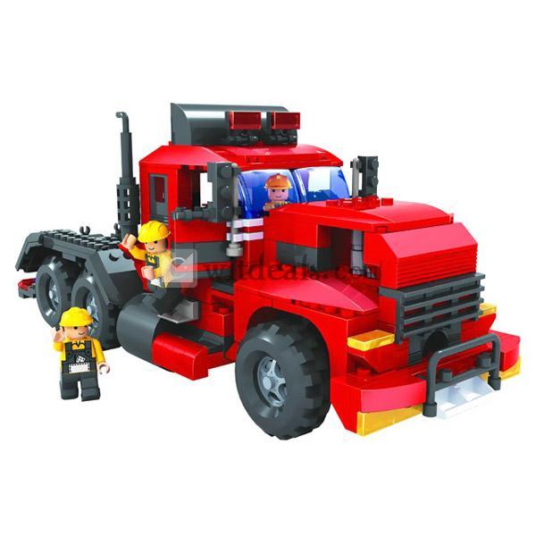 トラック　積み木／積木／知育玩具　400ピース　誕生日プレゼント 出産祝い　