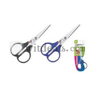 プラスチック製　紙切り専用ハサミ黒