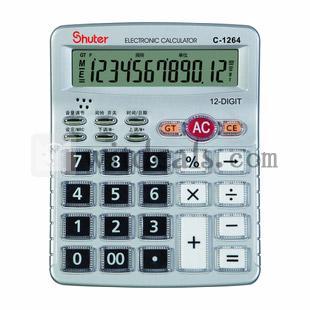 音声機能付　電卓／計算機／カリキュレーター時間表示機能付