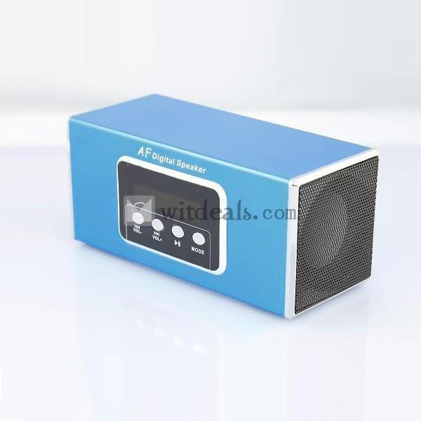 携帯型USB電源タイプミニスピーカー ライトブルー