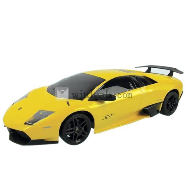 1:24　ランボルギーニラジコンカー／リモコン車　Lamborghini コウモリ　イエロー