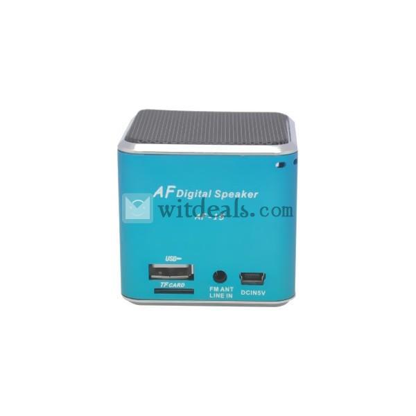 ミニオーディオスピーカー アンプ内蔵 新品　ライトブルー