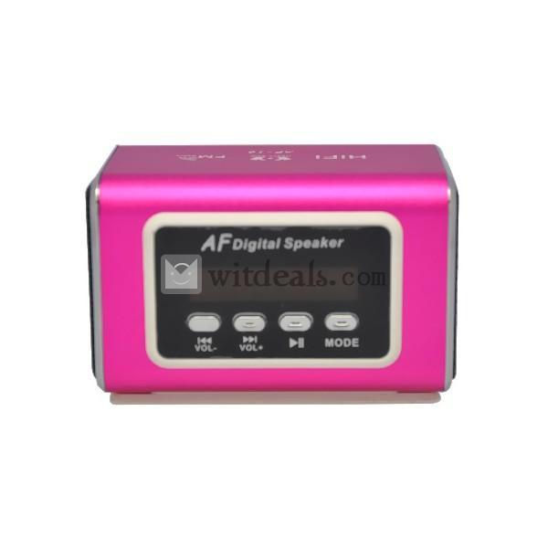 Bluetoothコンパクトスピーカー携帯可能　赤